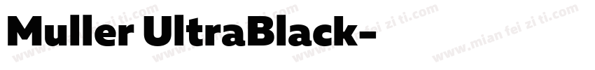 Muller UltraBlack字体转换